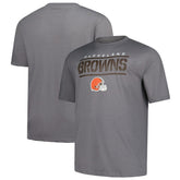 Cleveland Browns Big & Tall Top Notch T-Shirt - Heather Gray cheap