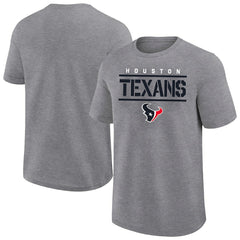 Houston Texans Big & Tall Top Notch T-Shirt - Heather Gray for sale