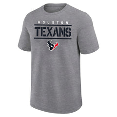 Houston Texans Big & Tall Top Notch T-Shirt - Heather Gray for sale