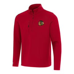 Chicago Blackhawks Antigua Insider Quarter-Zip Top Red