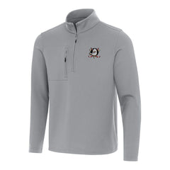 Anaheim Ducks Antigua Insider Quarter-Zip Top Gray