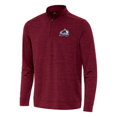 Colorado Avalanche Antigua Bright Quarter-Zip Top Burgundy
