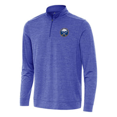 Buffalo Sabres Antigua Bright Quarter-Zip Top Heather Royal