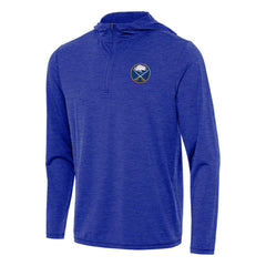Buffalo Sabres Antigua Tidy Quarter-Zip Hoodie Heather Royal