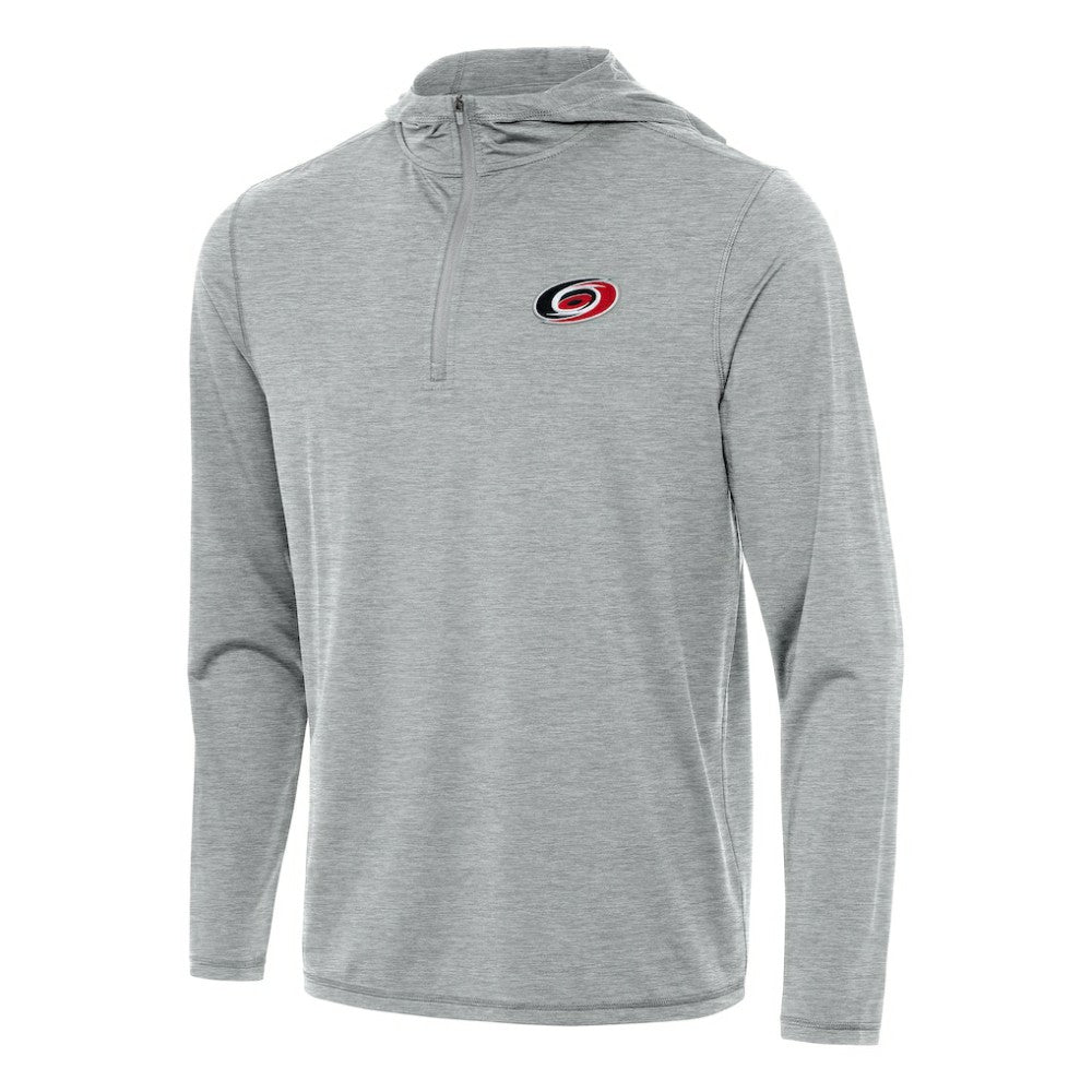 Carolina Hurricanes Antigua Tidy Quarter-Zip Hoodie Heather Gray