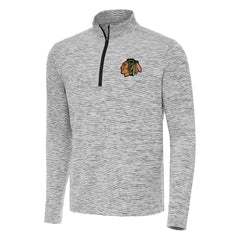 Chicago Blackhawks Antigua Cause Quarter-Zip Top Black