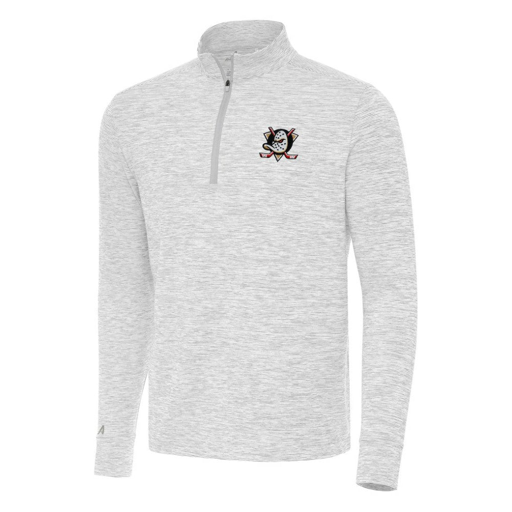 Anaheim Ducks Antigua Cause Quarter-Zip Top Gray