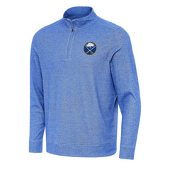 Buffalo Sabres Antigua Subtle Quarter-Zip Sweatshirt Heather Royal