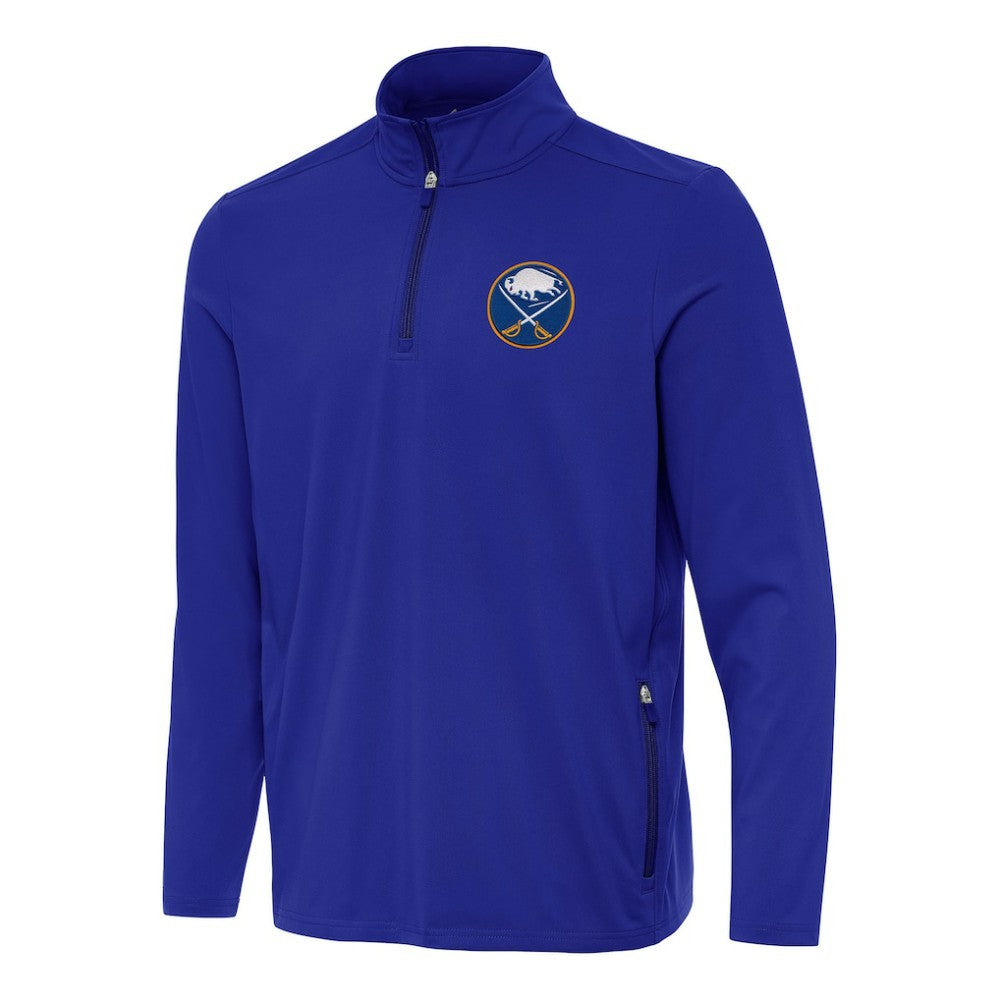 Buffalo Sabres Antigua Perilous Quarter-Zip Sweatshirt Royal