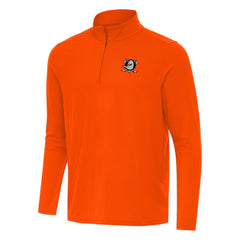 Anaheim Ducks Antigua Intent Quarter-Zip Top Orange