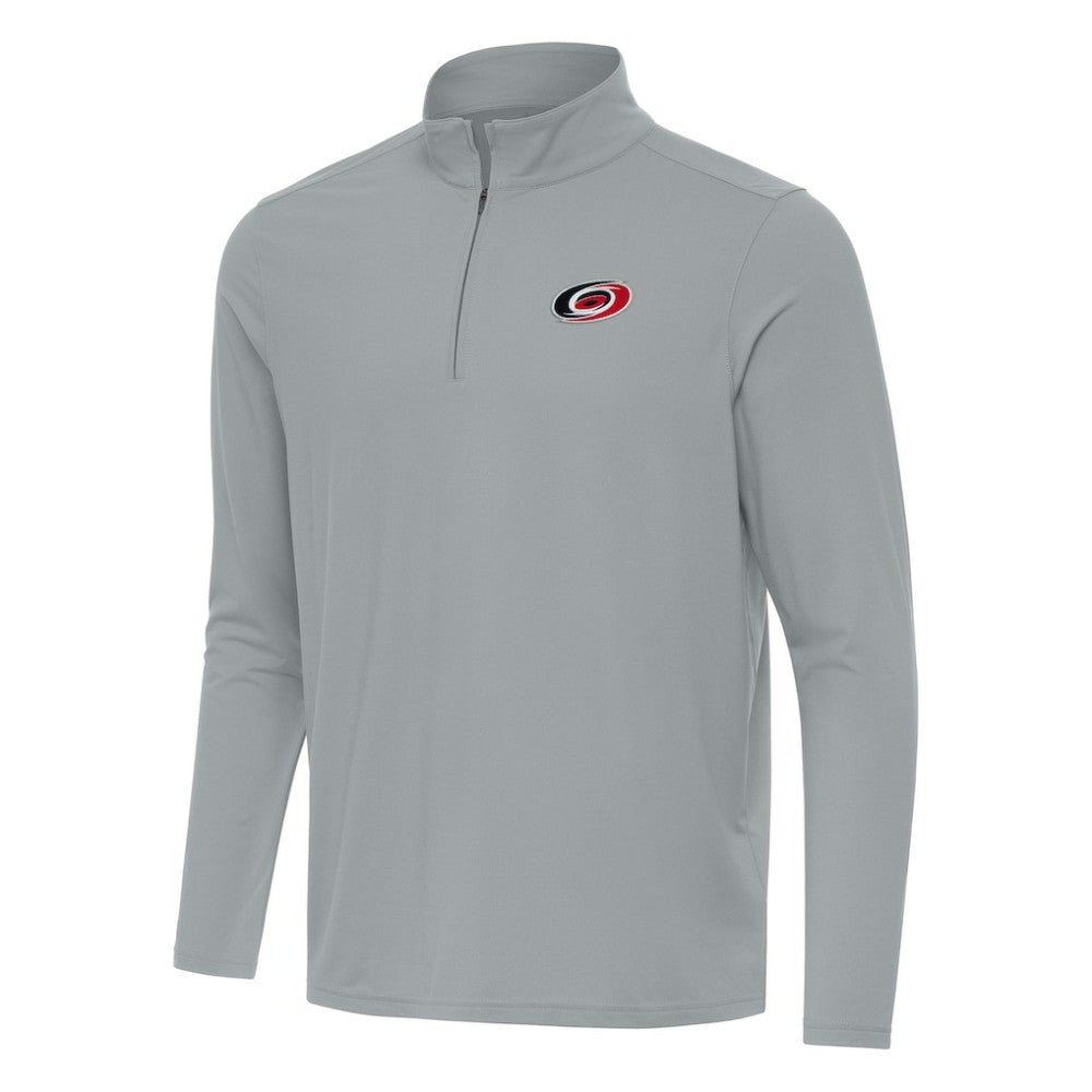 Carolina Hurricanes Antigua Intent Quarter-Zip Top Gray