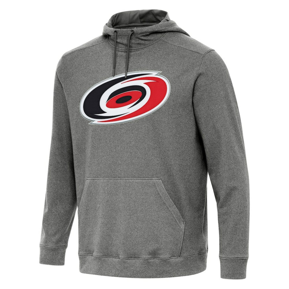 Carolina Hurricanes Antigua Cloud Pullover Hoodie Heather Black