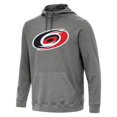 Carolina Hurricanes Antigua Cloud Pullover Hoodie Heather Black