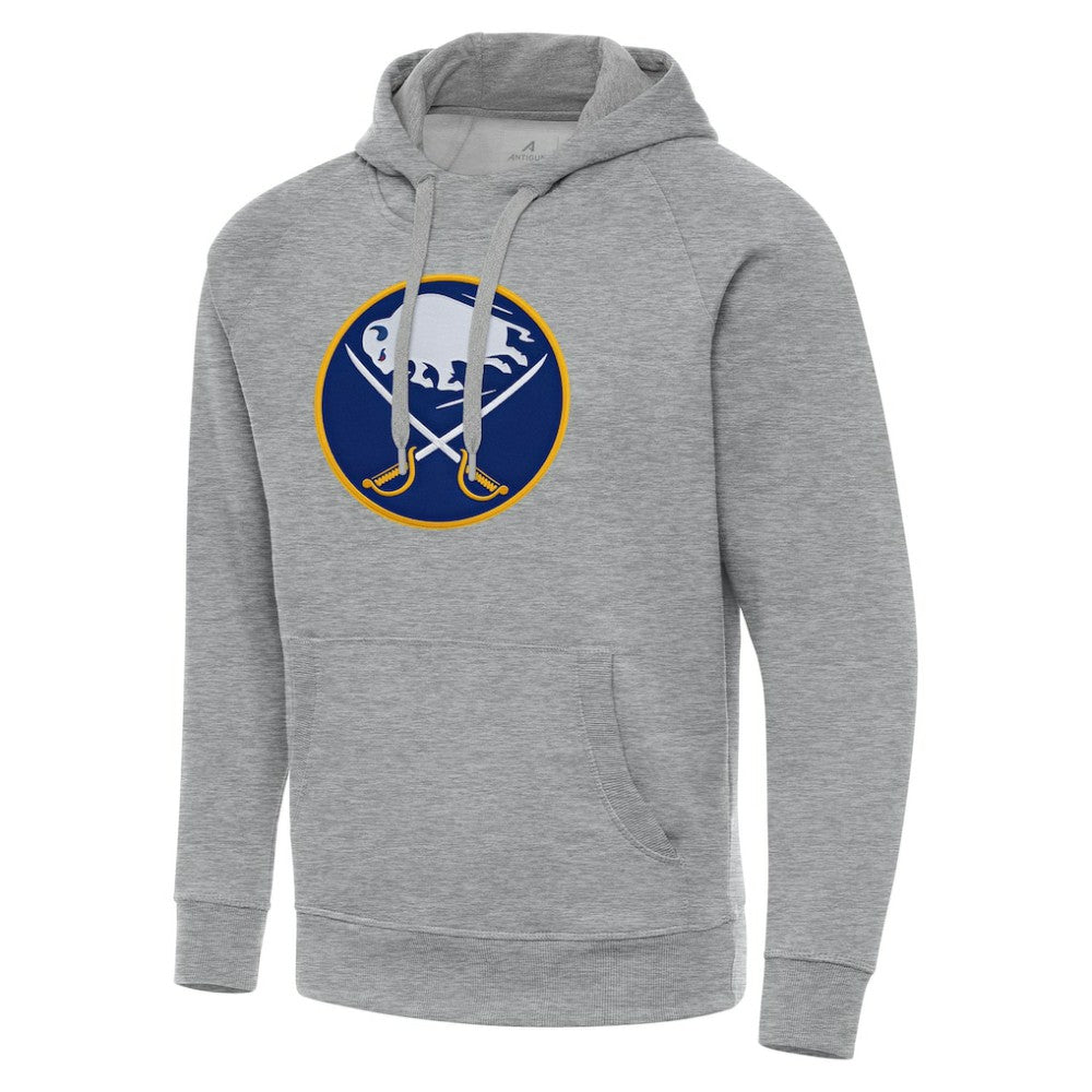 Buffalo Sabres Antigua Big & Tall Victory Pullover Hoodie Heather Gray