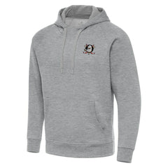 Anaheim Ducks Antigua Big & Tall Victory Pullover Hoodie Heather Gray