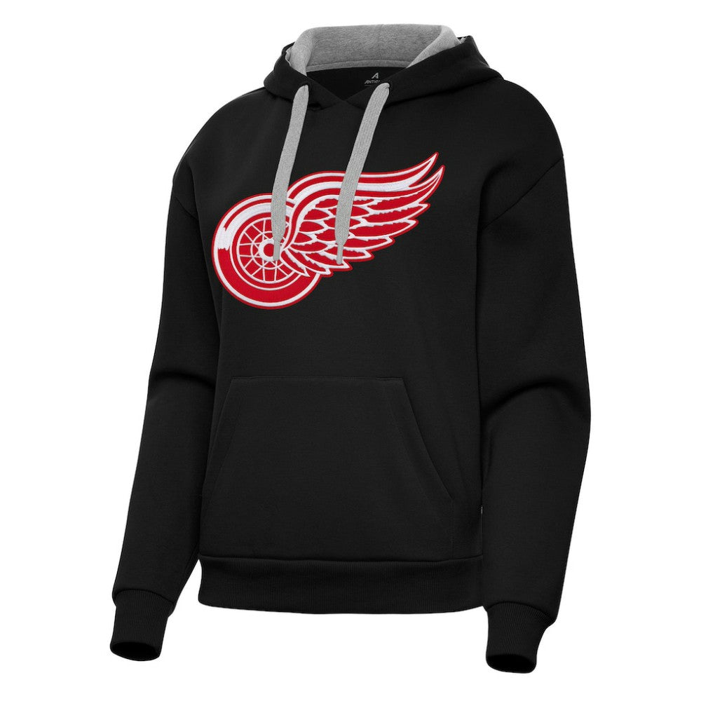 Detroit Red Wings Antigua Women's Victory Pullover Hoodie Black