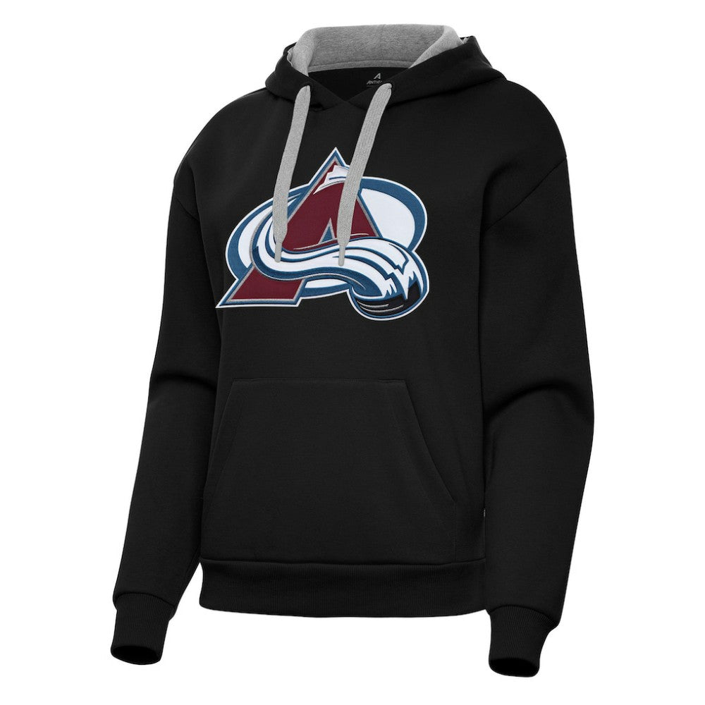 Colorado Avalanche Antigua Women's Victory Pullover Hoodie Black