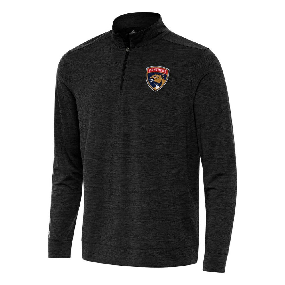 Florida Panthers Antigua Bright Quarter-Zip Top Heather Black