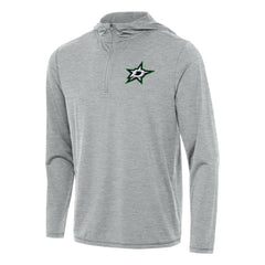 Dallas Stars Antigua Tidy Quarter-Zip Hoodie Heather Gray