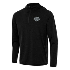Los Angeles Kings Antigua Tidy Quarter-Zip Hoodie Heather Black