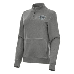 Los Angeles Kings Antigua Women's Crush Quarter-Zip Fleece Sweatshirt Heather Black