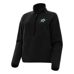 Dallas Stars Antigua Women's Figure Half-Zip Pullover Sweatshirt Black