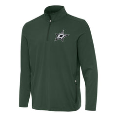 Dallas Stars Antigua Perilous Quarter-Zip Sweatshirt Hunter Green