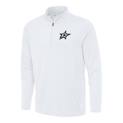Dallas Stars Antigua Reprocess Quarter-Zip Top White