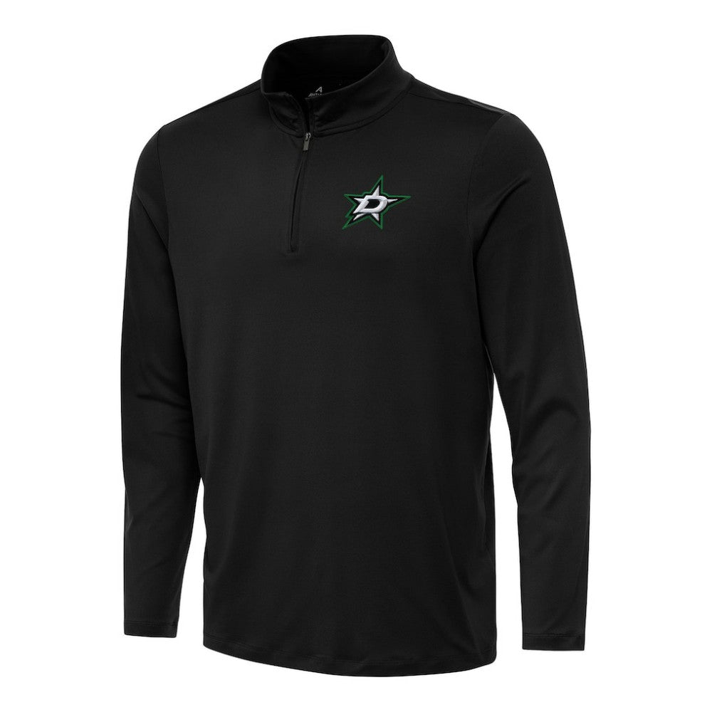 Dallas Stars Antigua Reprocess Quarter-Zip Top Black