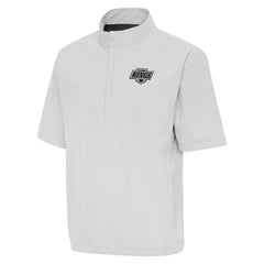 Los Angeles Kings Antigua Brisk Quarter-Zip Windbreaker Heather Gray