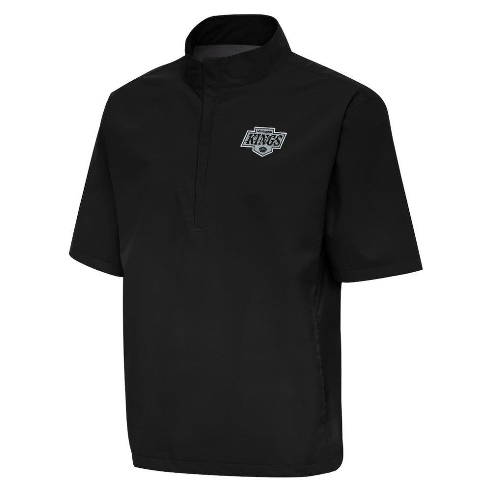 Los Angeles Kings Antigua Brisk Quarter-Zip Windbreaker Black
