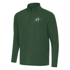 Dallas Stars Antigua Intent Quarter-Zip Top Hunter Green