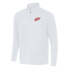 Detroit Red Wings Antigua Intent Quarter-Zip Top White