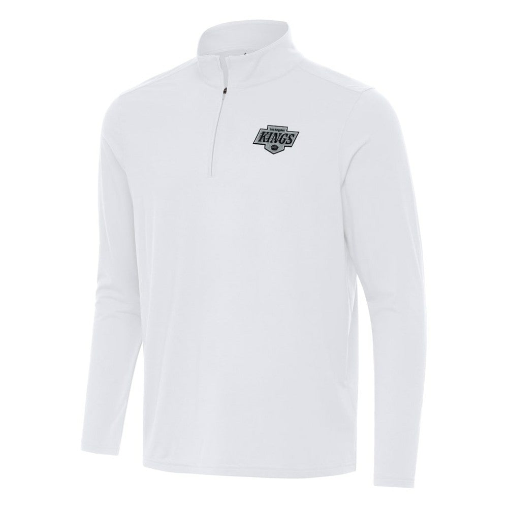 Los Angeles Kings Antigua Intent Quarter-Zip Top White