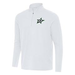 Dallas Stars Antigua Intent Quarter-Zip Top White