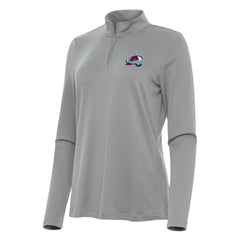 Colorado Avalanche Antigua Women's Reprocess Quarter-Zip Top Gray