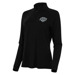 Los Angeles Kings Antigua Women's Intent Quarter-Zip Top Black