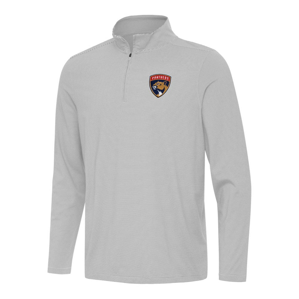 Florida Panthers Antigua Twine Quarter-Zip Top Gray