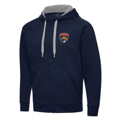 Florida Panthers Antigua Big & Tall Victory Full-Zip Hoodie Navy