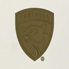 Florida Panthers Antigua Intrepid Sand Raglan Long Sleeve Hoodie T-Shirt Cream/Olive
