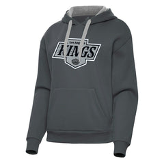 Los Angeles Kings Antigua Women's Victory Pullover Hoodie Charcoal