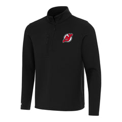 New Jersey Devils Antigua Insider Quarter-Zip Top Black