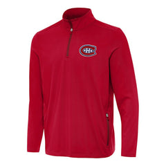 Montreal Canadiens Antigua Perilous Quarter-Zip Sweatshirt Red