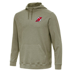 New Jersey Devils Antigua Cloud Pullover Hoodie Olive