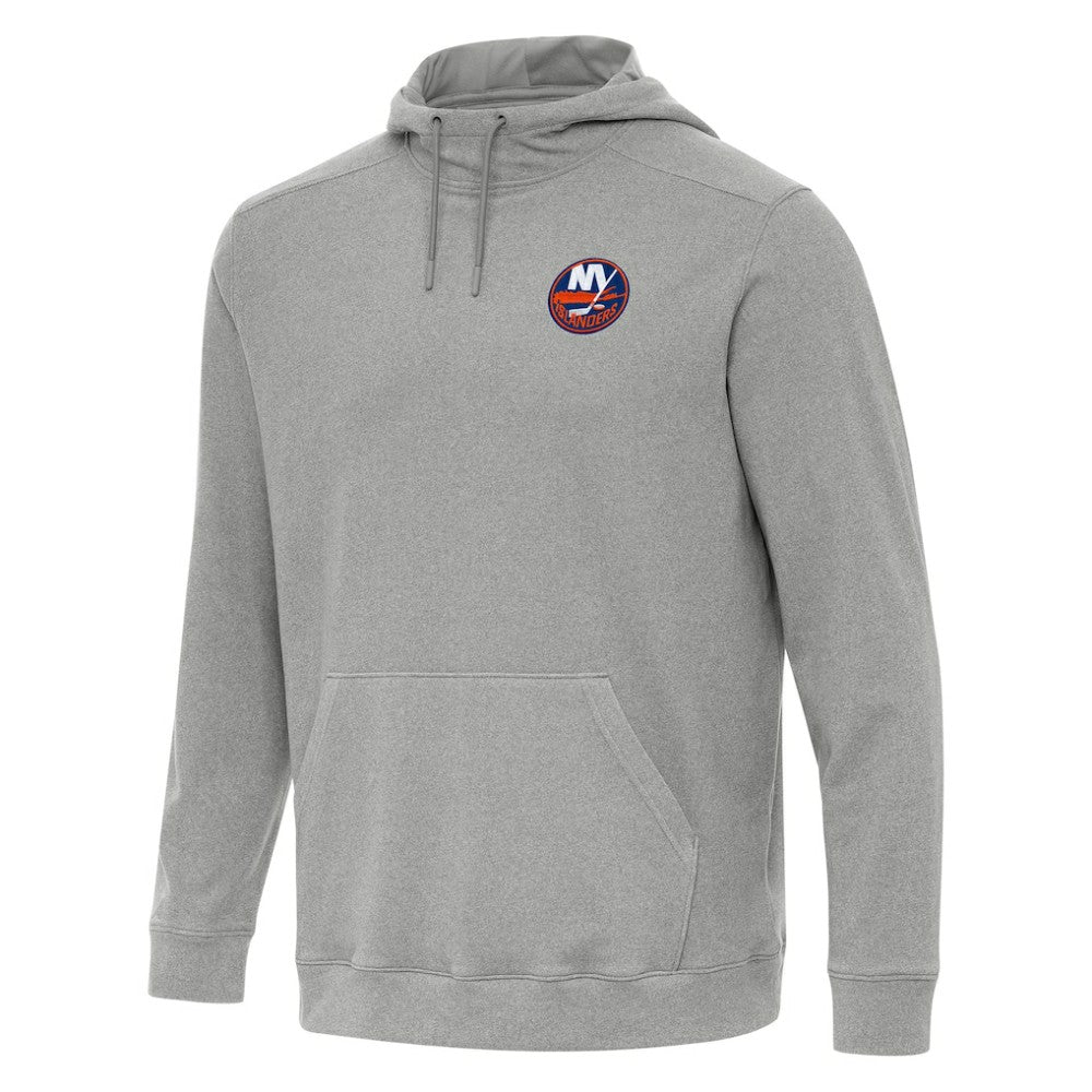 New York Islanders Antigua Cloud Pullover Hoodie Heather Gray