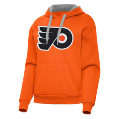 Philadelphia Flyers Antigua Women's Victory Pullover Hoodie Orange