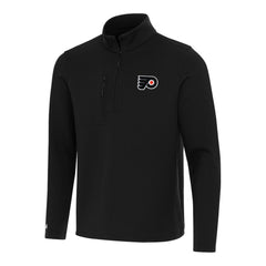 Philadelphia Flyers Antigua Insider Quarter-Zip Top Black