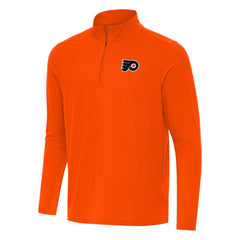 Philadelphia Flyers Antigua Intent Quarter-Zip Top Orange