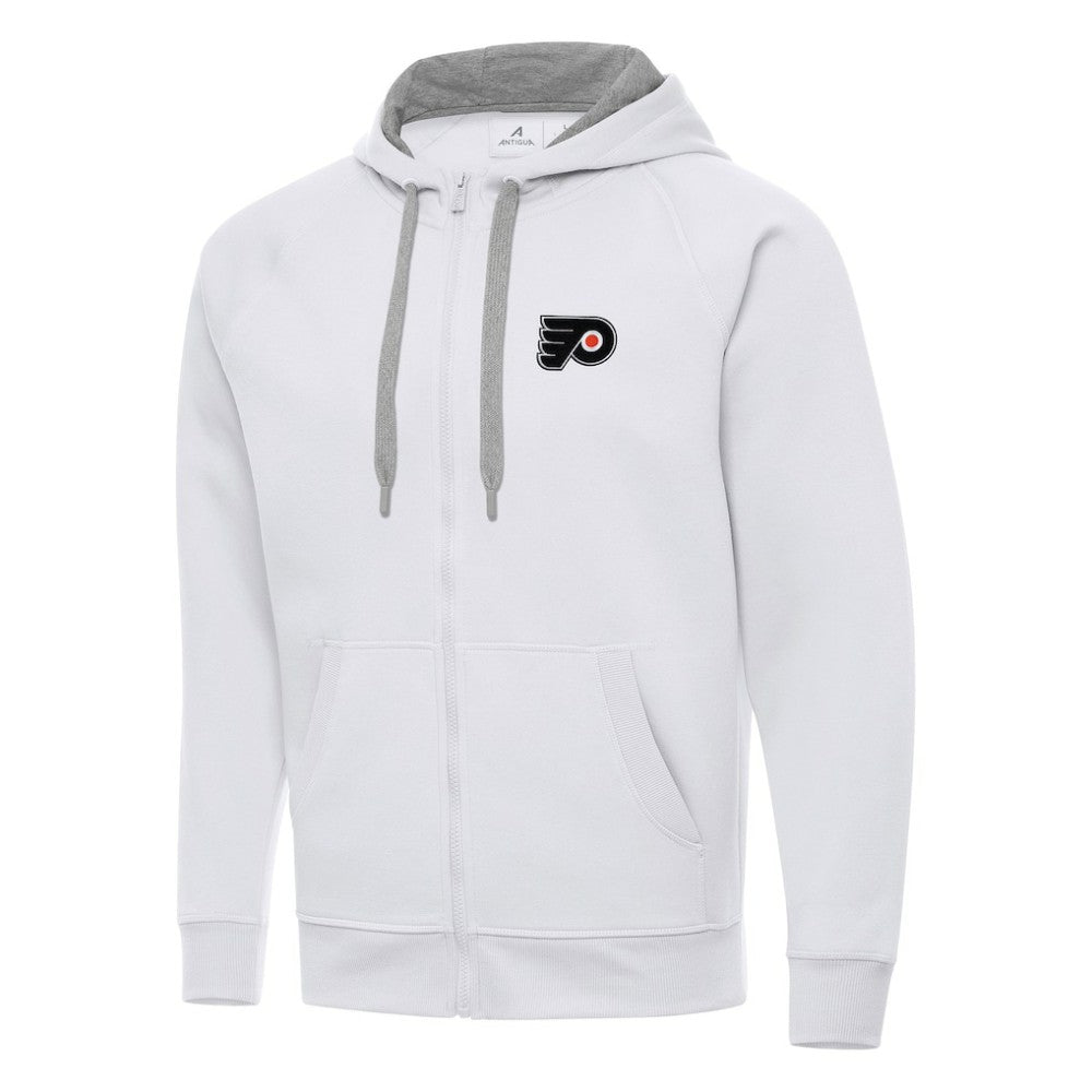 Philadelphia Flyers Antigua Big & Tall Victory Full-Zip Hoodie White