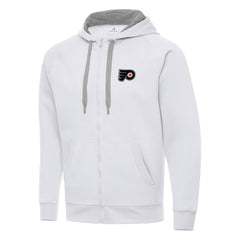 Philadelphia Flyers Antigua Big & Tall Victory Full-Zip Hoodie White